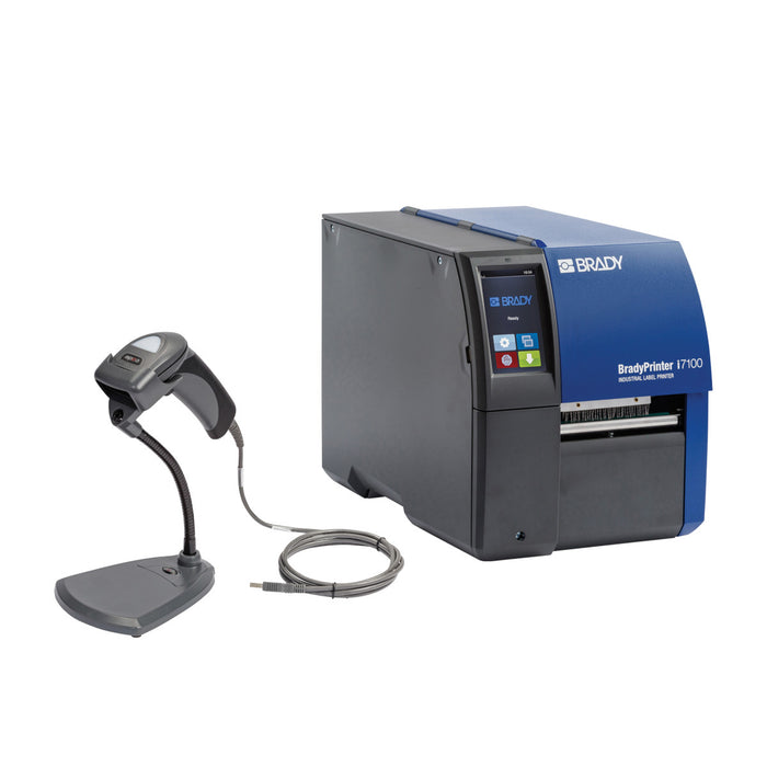 BradyPrinter i7100 with CR1500 Barcode Scanner and Software Kit