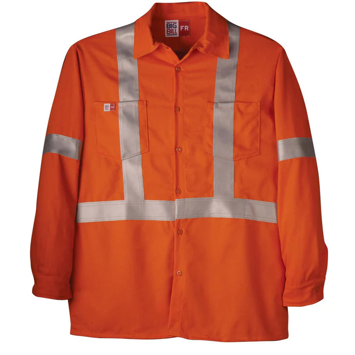 Big Bill Westex® UltraSoft® FR Industrial High Visibility Work Shirt - Orange