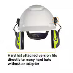 3M Peltor™ X Series Earmuffs, Cap Mount, X4P3E, NRR 25dB