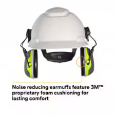 3M Peltor™ X Series Earmuffs, Cap Mount, X4P3E, NRR 25dB