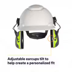 3M Peltor™ X Series Earmuffs, Cap Mount, X4P3E, NRR 25dB