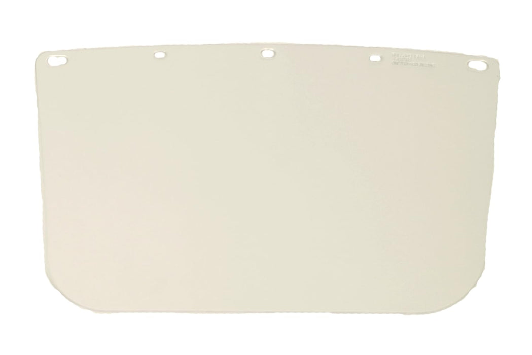 Bullard Clear, Flat, Multi-Fit Acetate Visor 10" X 15" X 0.040" For Use With Bullard Brackets And Most Competitive Models.