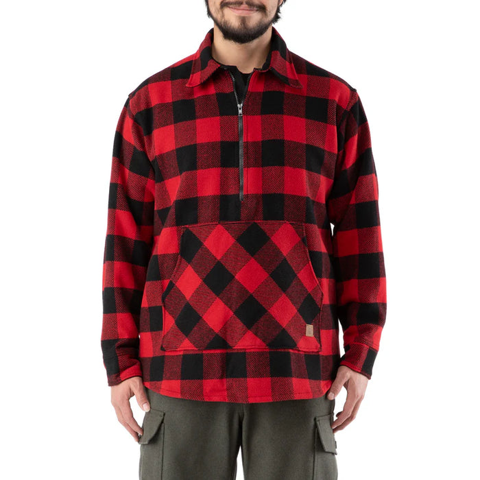 Big Bill Wool Quarter-Zip Jac-Shirt - Red