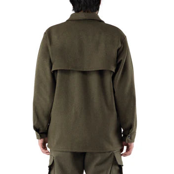 Big Bill Merino Wool Zip Front Jacket - Green