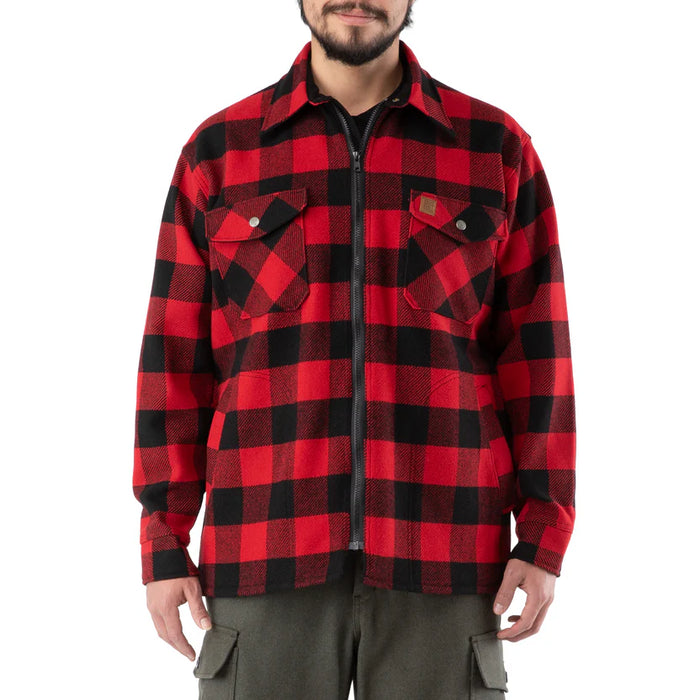 Big Bill Wool Zip-Front Jac-Shirt - Red