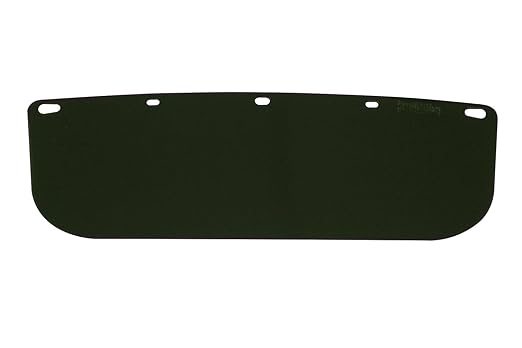 Bullard Dark Green, Flat, Multi-Fit Acetate Visor 6" X 15" X 0.040" For Use With Bullard Brackets And Most Competitive Models.