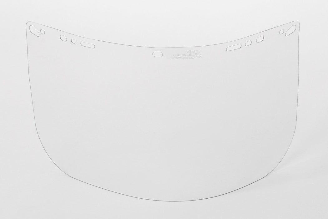 Bullard Clear, Heat-Formed, Multi-Fit Acetate Visor, 8" x 15" x 0.040" For Use With Bullard Brackets And Most Competitive Models.