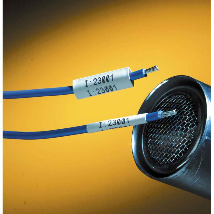 PermaSleeve Heat Shrink Wire & Cable Labels for M6 & M7 Printers - Durable, Waterproof Labels for Professionals & DIYers