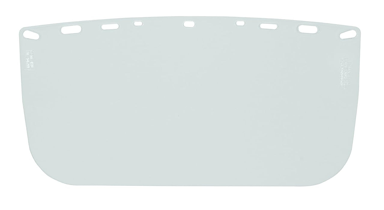 Bullard Clear, Flat, Multi-Fit Acetate Visor, 8" X 15" X 0.040" For Use With Bullard Brackets And Most Competitive Models.