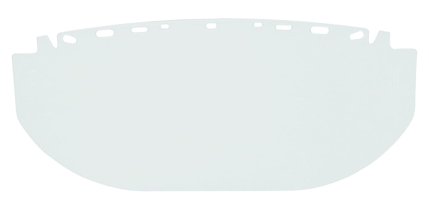 Bullard Clear, Flat, Multi-Fit Acetate Visor, 9" X 19 3/4" X 0.040" For Use With Bullard Brackets And Most Competitive Models.