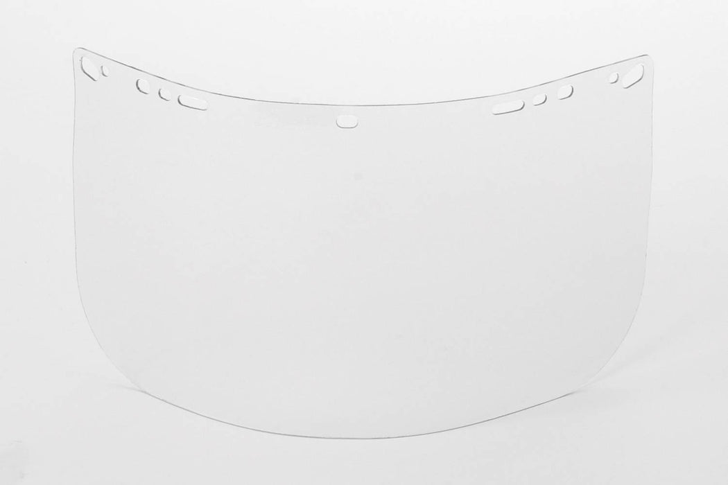 Bullard Clear, Heat-Formed, Multi-Fit Tritan Visor, 8" x 15" x .060", For Use With Bullard Brackets And Most Competitive Models.