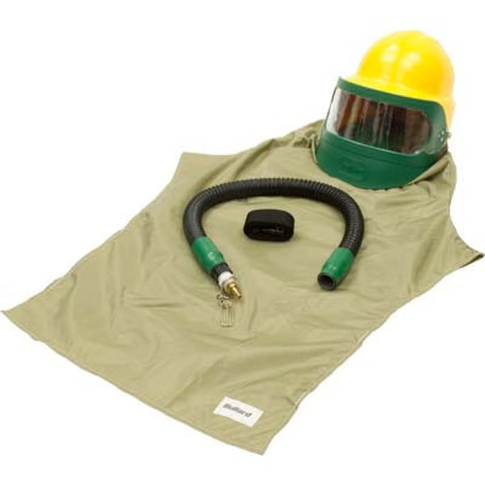 Supplied Air Blast - Type CE Comp. Air - 88VX w/ Helmet, 38" Cape (13VX), & F30 Cont. Flow 1\4" Ind. Interchange (Copy)