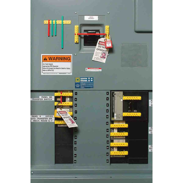 480 600 Volt Breaker Blocker Bars - Pack of 5 Each-Circuit Breaker Lockouts-Brady-[Safety Supply]-Mann Supply