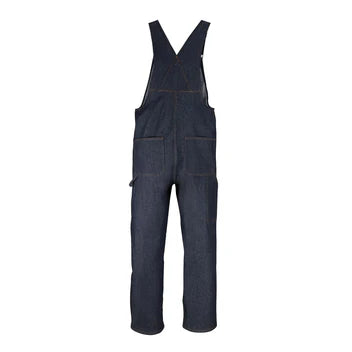 Big Bill Denim Bib with Zip Front Closure - Navy