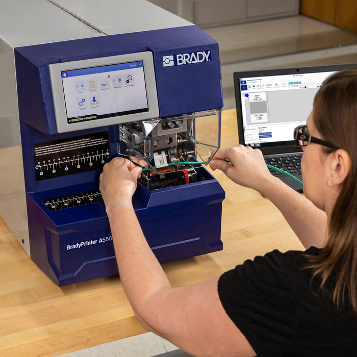 BradyPrinter A5500 Flag Printer Applicator with Product and Wire ID Software Suite