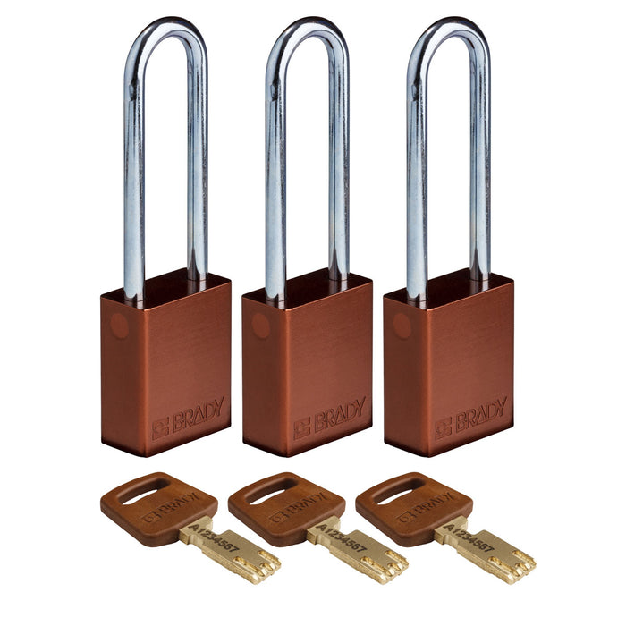 SafeKey Aluminum Lockout Padlocks - Keyed Alike