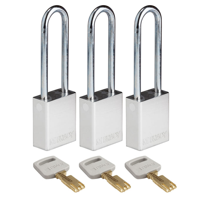 SafeKey Aluminum Lockout Padlocks - Keyed Alike