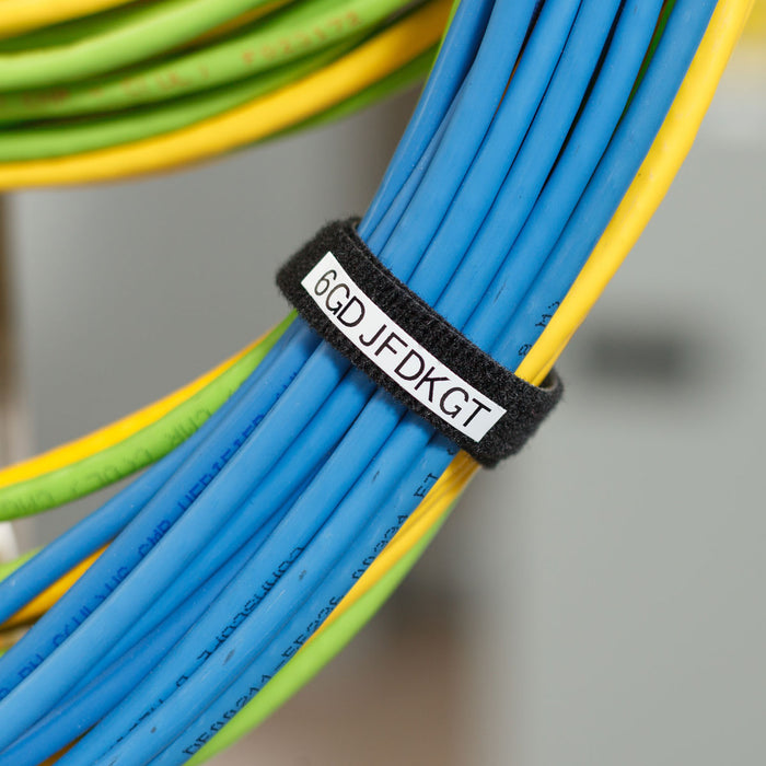 BradyGrip Print-on Hook Labels with Ribbon featuring VELCRO® Brand Hook for M21 Printers - 0.25"