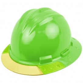 Bullard AboveView Elevate - Full Brim Hat with a 4pt FlexGen Suspension, Front Brim Visor to See Above & 3-pt Non-Elastic Chinstrap (Yellow Visor).