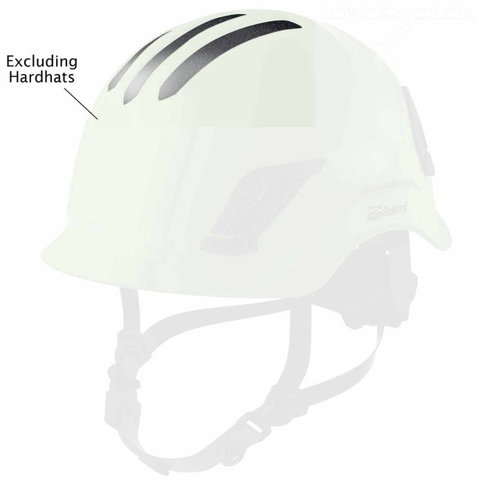 Three piece stripe set for inverted 3-Rib Design CEN10 Helmet (Highly Reflective Silver)