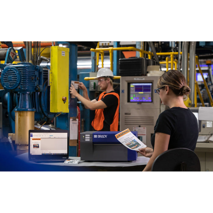 BradyJet J4000 Color Label Printer with Safety and Facility ID Software