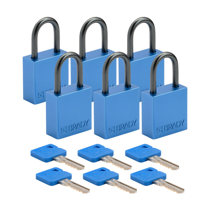 Velocity Aluminum Compact Safety Lockout Padlocks -Keyed Alike & Different