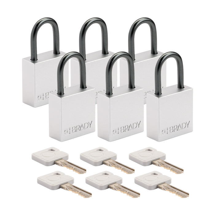 Velocity Aluminum Compact Safety Lockout Padlocks -Keyed Alike & Different