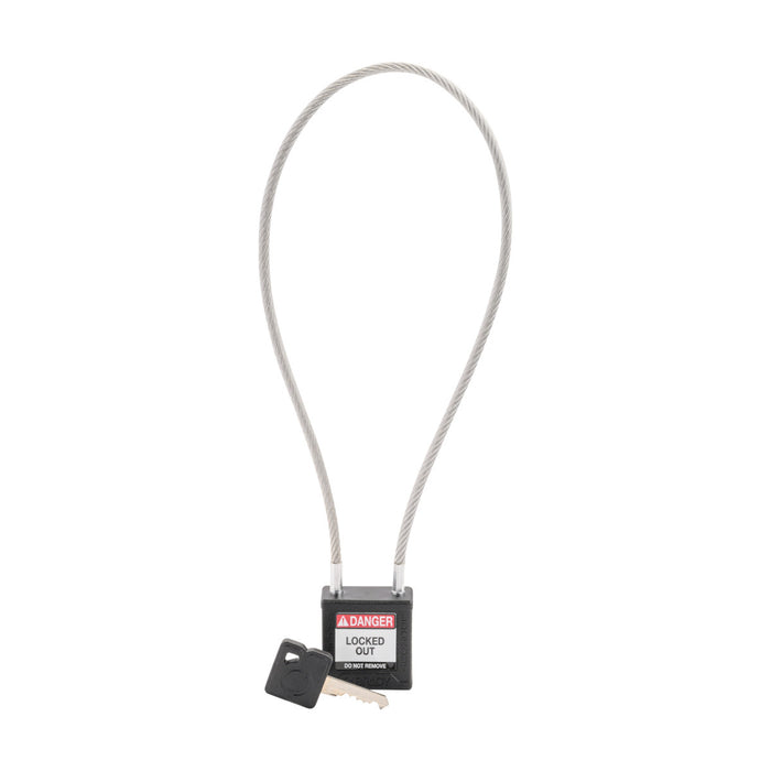 Velocity Nylon Compact Cable Safety Lockout Padlocks - Keyed Alike & Keyed Different