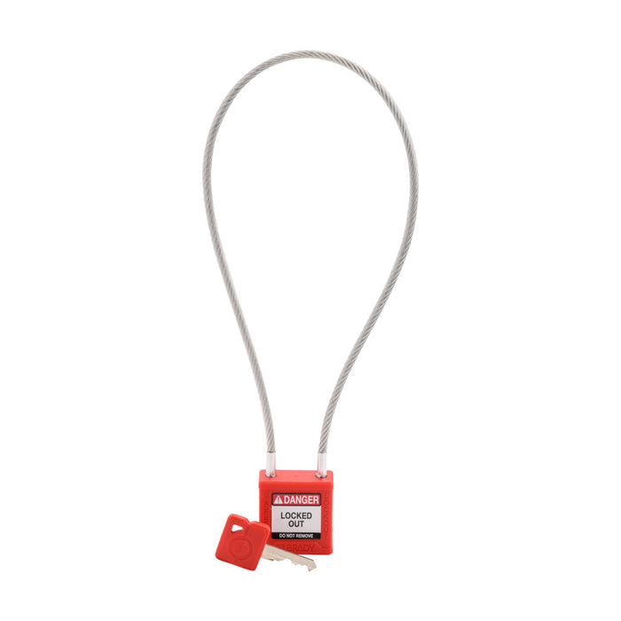 Velocity Nylon Compact Cable Safety Lockout Padlocks - Keyed Alike & Keyed Different