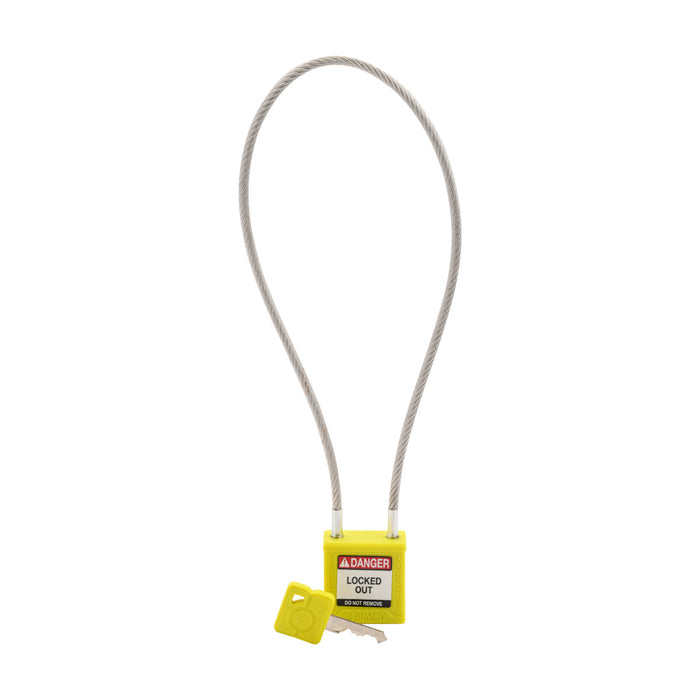 Velocity Nylon Compact Cable Safety Lockout Padlocks - Keyed Alike & Keyed Different
