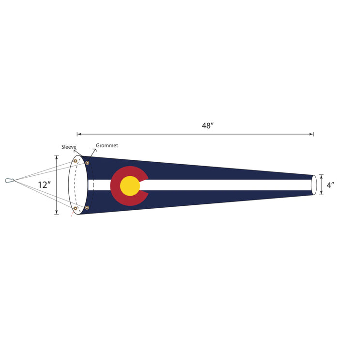 US State Flag Lightweight Windsocks