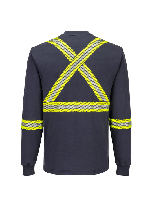 Bizflame Knit 2″ FR Segmented Henley - Style 773