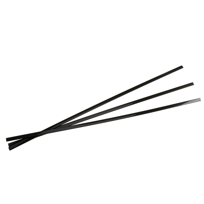 BradyJet J1000 Component Tag Black Rails with Adhesive - 1 Meter
