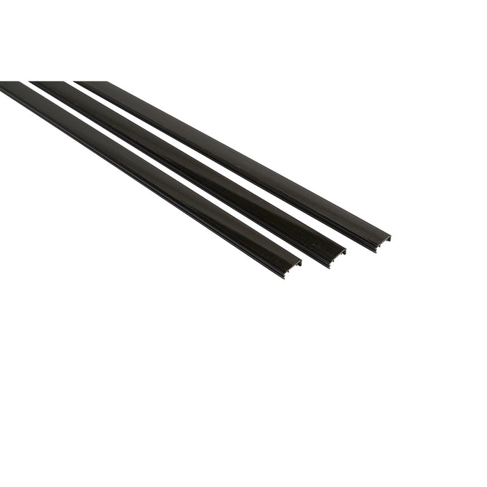 BradyJet J1000 Component Tag Black Rails with Adhesive - 1 Meter