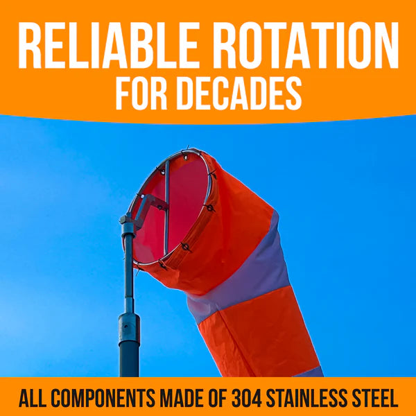 Airport Windsock Kit- Heavy Duty Windsock and Frame