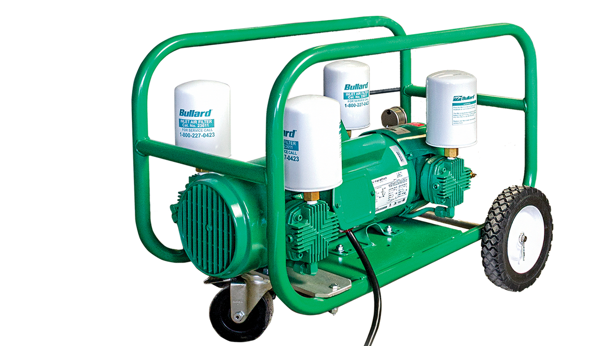 Bullard GVX Ice System Supplied Air Free Air Respirator Kit with FRIGITRON2000 Cool Tube and ICEPUMP11 1/2" Industrial Interchange
