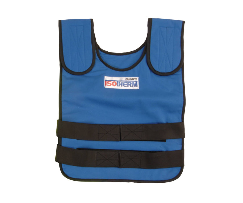 Bullard Isotherm Cool Vest Complete with Outer Vest and Two Packs; Size XL Flame Retardant; Chest Size 38"-48"; Blue.