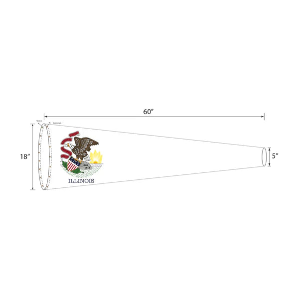 US State Flag Heavy-Duty Windsocks