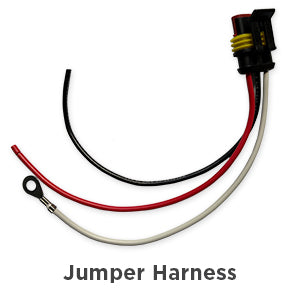 Opti-Luxx 600 Series 6" Oval Clear/Amber Warning Light (Grommet Mount, 3-Pin Amp Connector with Jumper Harness Kit)