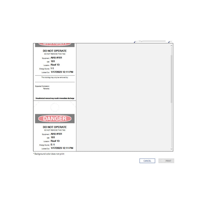 BradyPrinter S3100 Printer and Lockout Tagout Materials Kit for LINK360 Software
