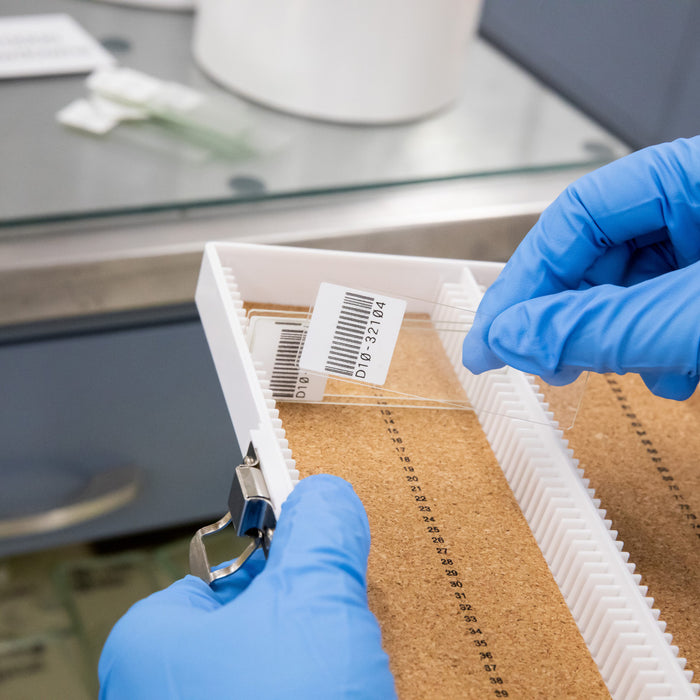 Solvent and Chemical Resistant Polyester Laboratory Labels with Ribbon for M4 M5 Printers