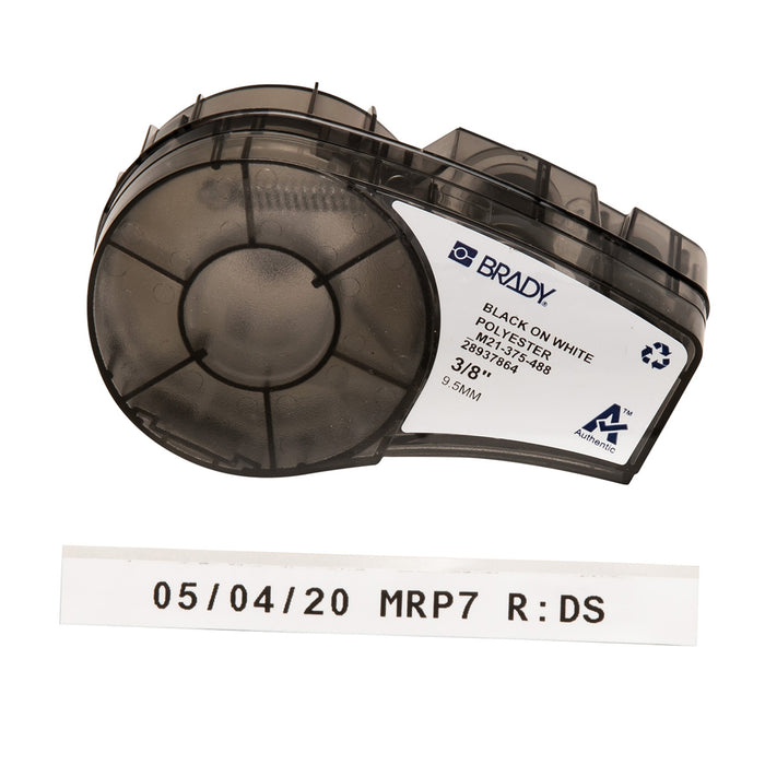 Solvent and Chemical Resistant Polyester Laboratory Labels with Ribbon for M21 Printers - 0.375"