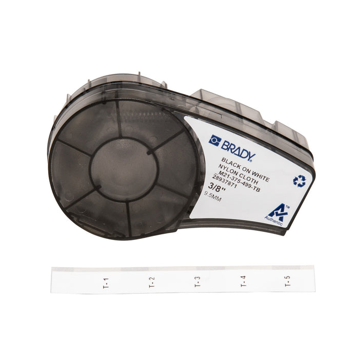 Aggressive Adhesive Multi-Purpose Nylon Terminal Block Labels with Ribbon for M21 Printers - 0.375"