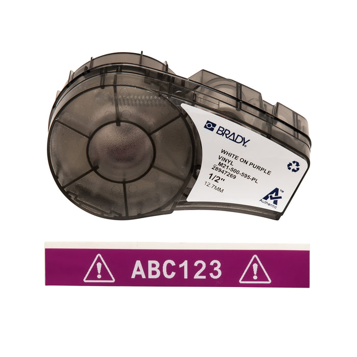 Brady All Weather Permanent Adhesive Vinyl Label Tape & Ribbon for M21 Printers - Durable, Versatile, Ideal for Professionals