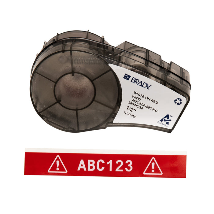 Brady All Weather Permanent Adhesive Vinyl Label Tape & Ribbon for M21 Printers - Durable, Versatile, Ideal for Professionals