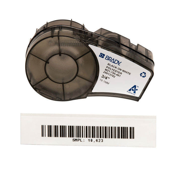 Self-Laminating Cryogenic Polyester Laboratory Labels with Ribbon for M21 Printers - 0.5"