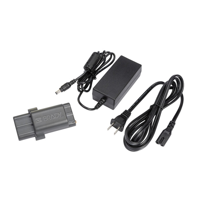 Li-Ion Battery Pack and AC Adapter Power Kit for M210 Handheld Label Maker-Batteries-Brady-[Safety Supply]-Mann Supply