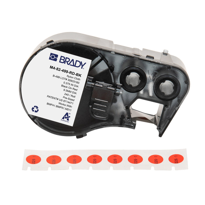 Aggressive Adhesive Multi-Purpose Nylon Vial and Tube Labels with Ribbon for M5 Printers