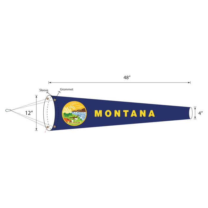 US State Flag Lightweight Windsocks