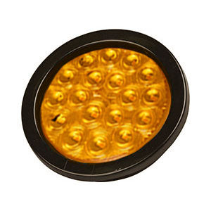 Opti-Luxx 400 Series 4" Round Amber Park/Turn (Grommet Mount, PL3 Connector)